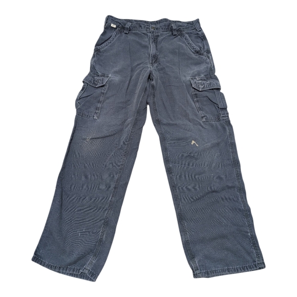 Carhartt FR Fire Resistant Blue Distressed Grunge Pants Men's 36 x 32 - Picture 1 of 8